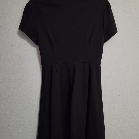 ModCloth High Society Keyhole Black Midi Dress Medium - Picture 5 of 9